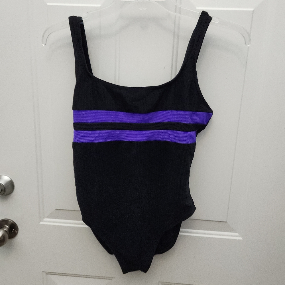 Concepts Sirena One Piece Swimsuit Black‎ and Purple  Size 16